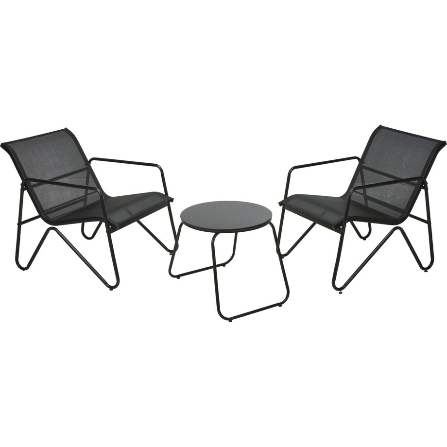 Zestaw mebli ogrodowych, stolik i dwa krzesła