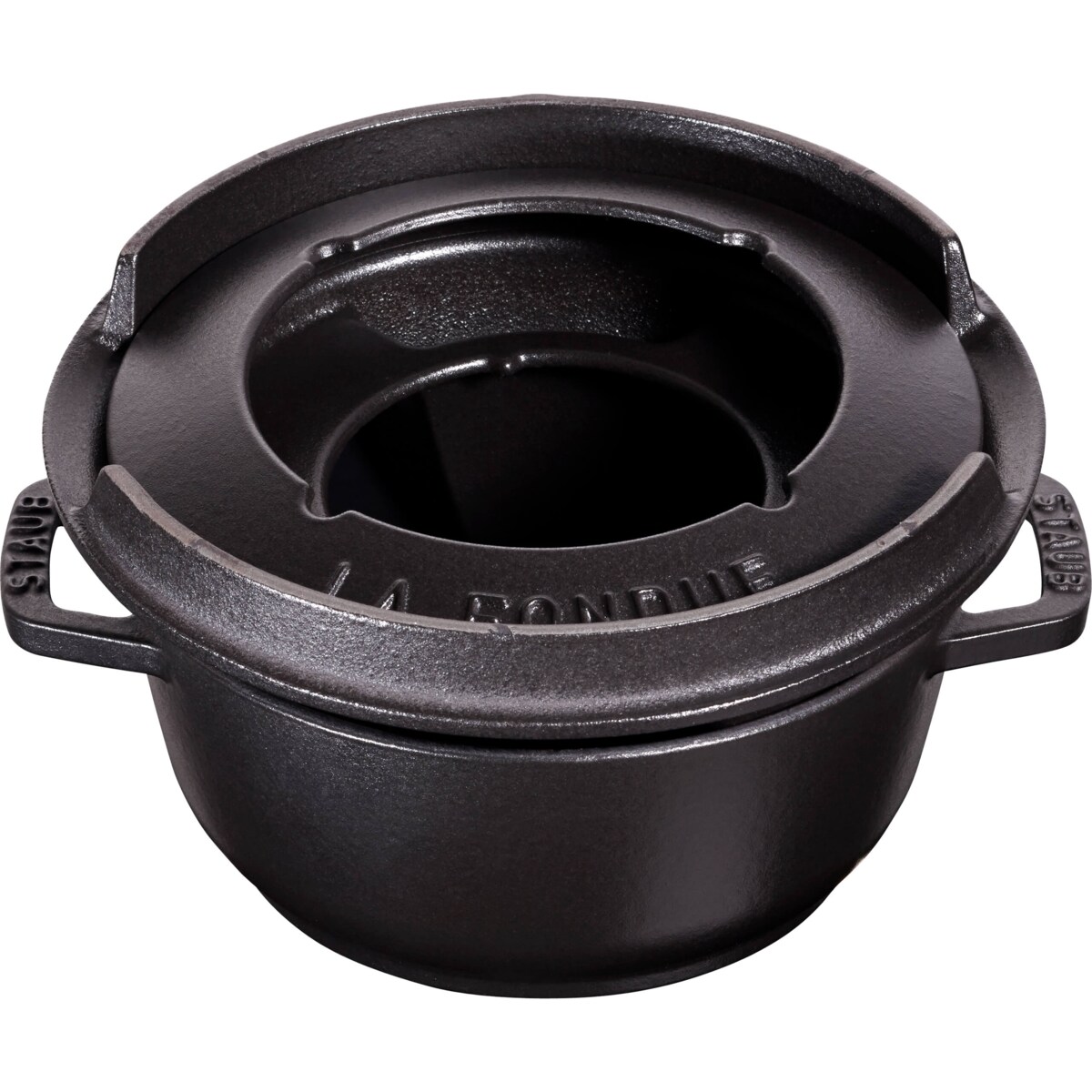 Zestaw do fondue Staub - 16 cm, Czarny