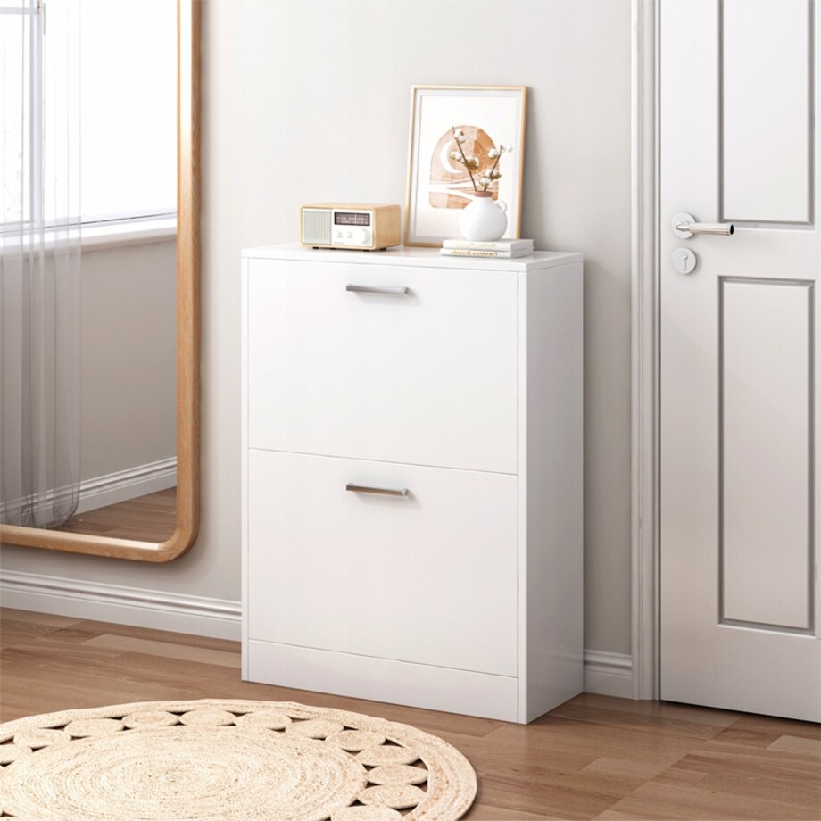Szafka na buty biała garderoba regał na obuwie komoda loft nowoczesna 60 cm