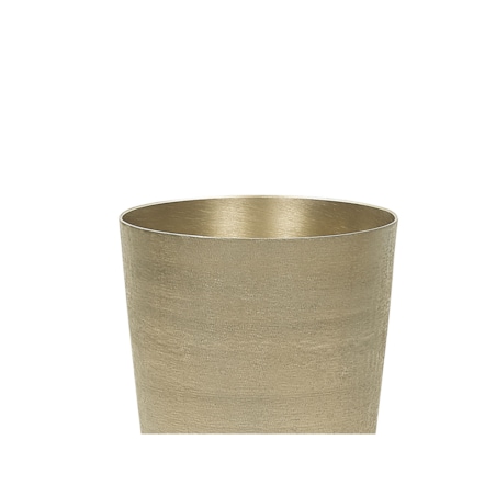 Wazon na kwiaty metalowy złoty AMRIT