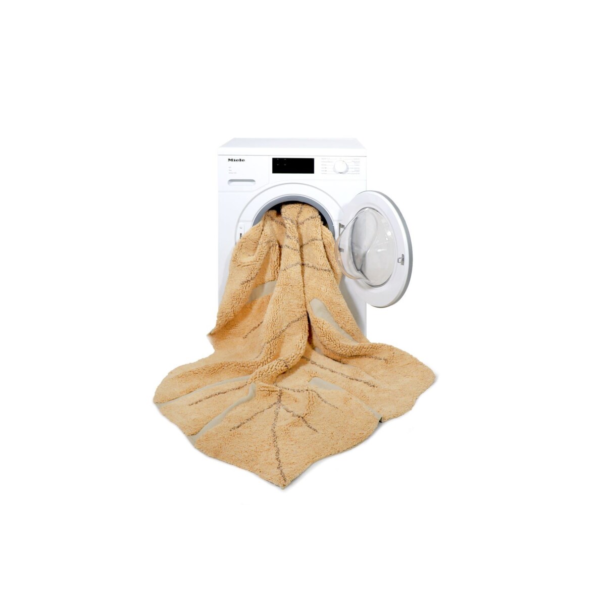 Dywan bawełniany Monstera Honey 120x180 cm Lorena Canals