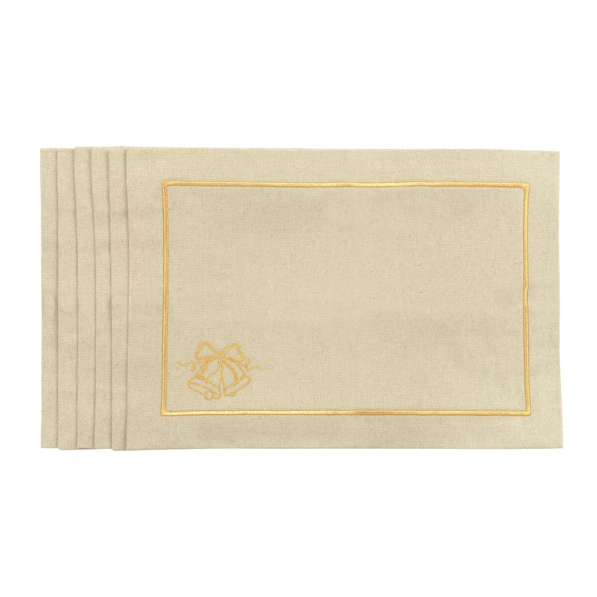 Podkładki Jingle Bells Goldenline - 6 sztuk