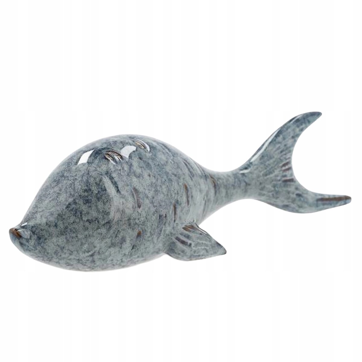 FIGURKA RYBA DEKORACYJNA CERAMICZNA MARYNISTYKA RAFA KORALOWA NIEBIESKA