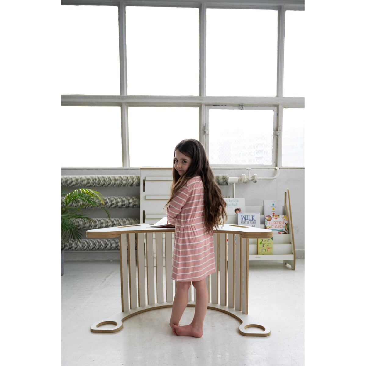 3w1 DUŻY bujak montessori + DUŻA zjeżdżalnia DRABINKA + blat