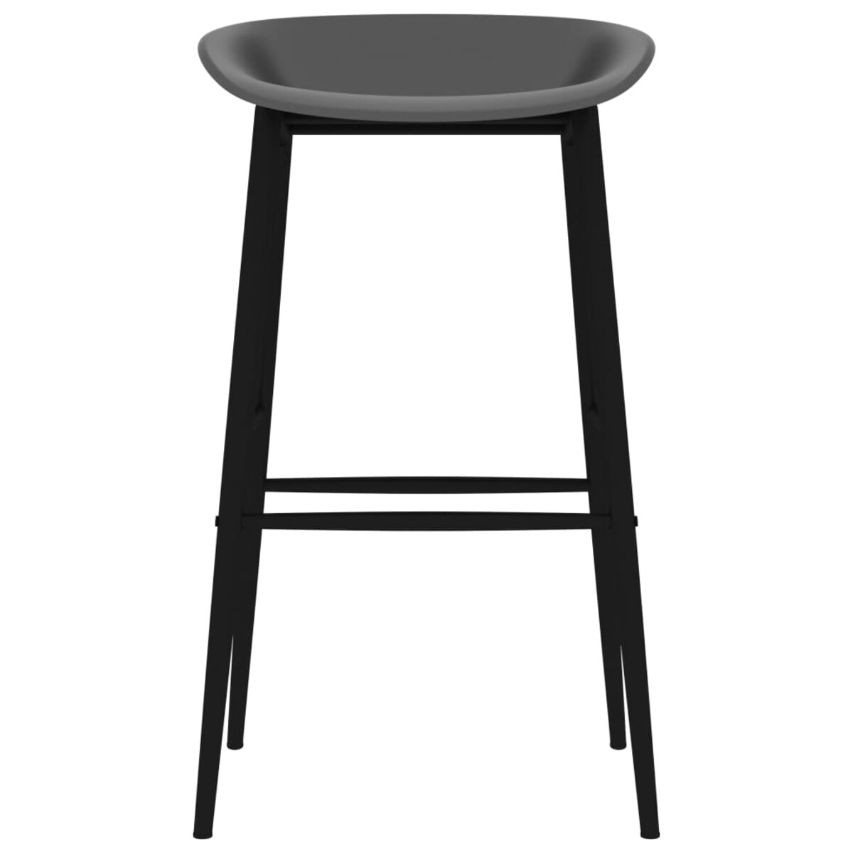 vidaXL Krzesła barowe, 2 szt., szare