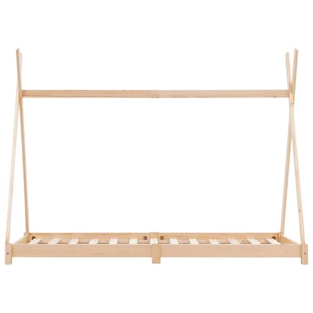 vidaXL Rama łóżka dziecięcego, lite drewno sosnowe, 70 x 140 cm