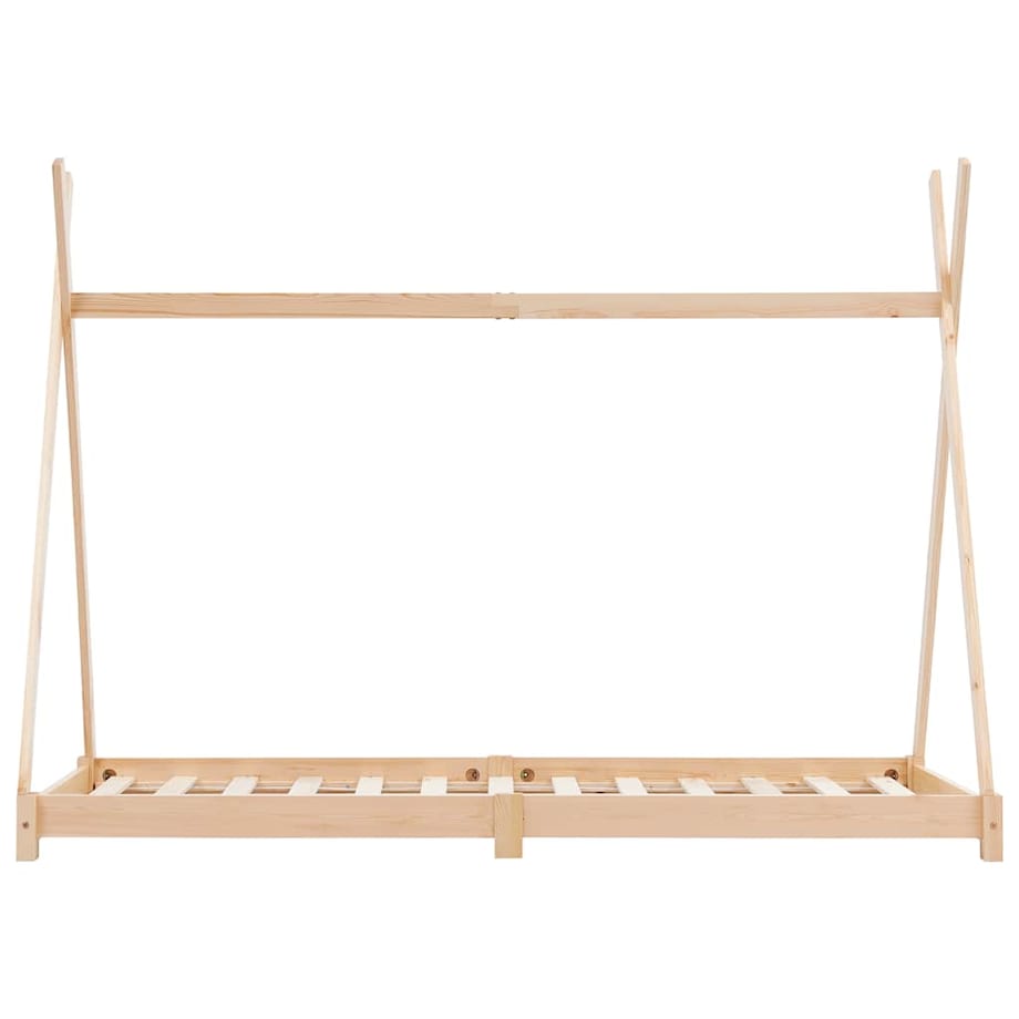 vidaXL Rama łóżka dziecięcego, lite drewno sosnowe, 70 x 140 cm
