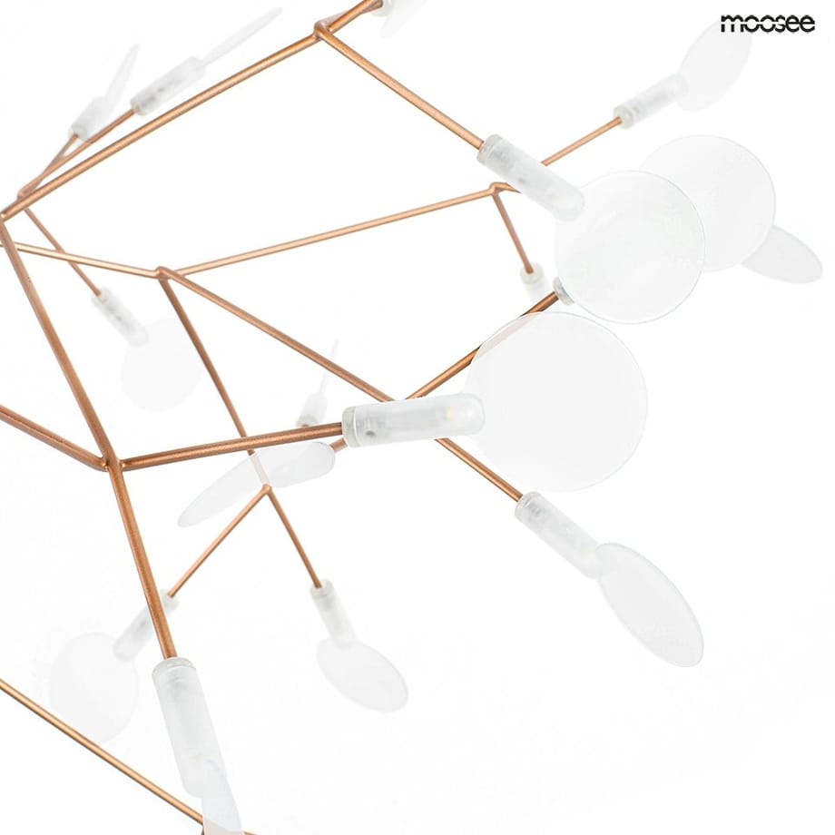 Lampa wisząca Flora MSE010100200 LED 23,W do sypialni złota