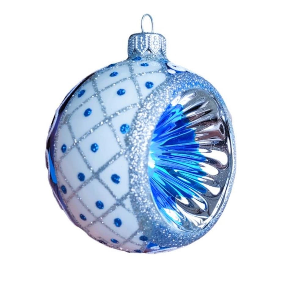 Bombka szklana 4 szt. Ø 10 cm RIFLETTORE