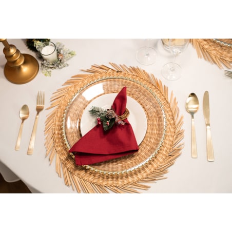 Podtalerz ze złotym brzegiem, Ø 32 cm