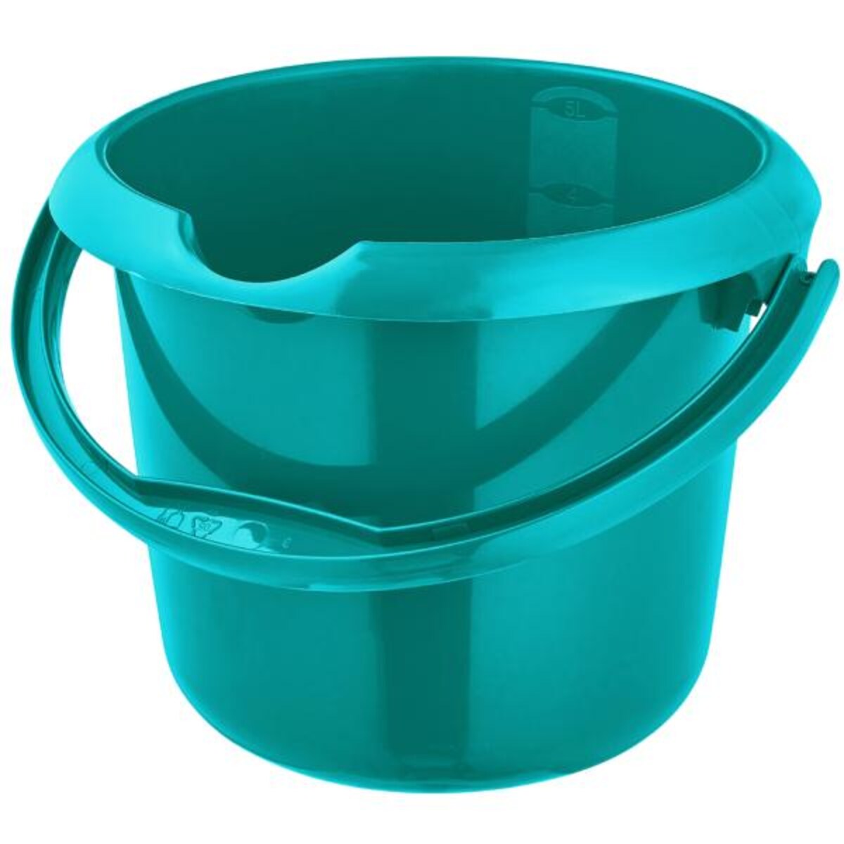 Wiadro do czyszczenia keeeper "mika eco", okrągłe, 5 litrów, zieleń trawiasta