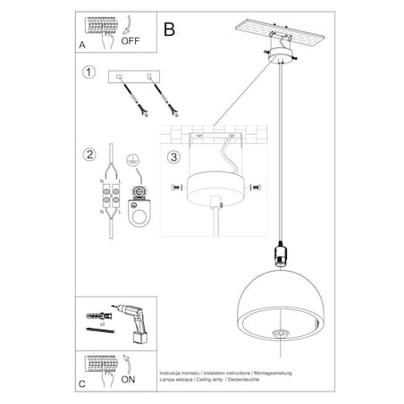 Lampa wisząca PABLITO