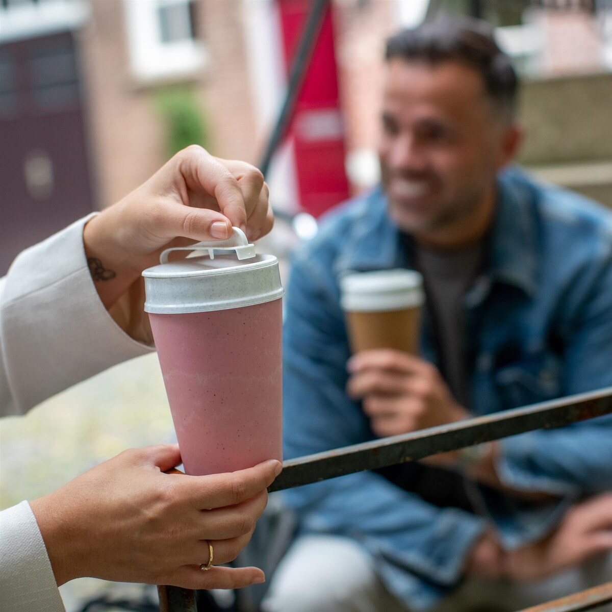 Kubek na kawę na wynos ISO TO GO, 400 ml, KOZIOL