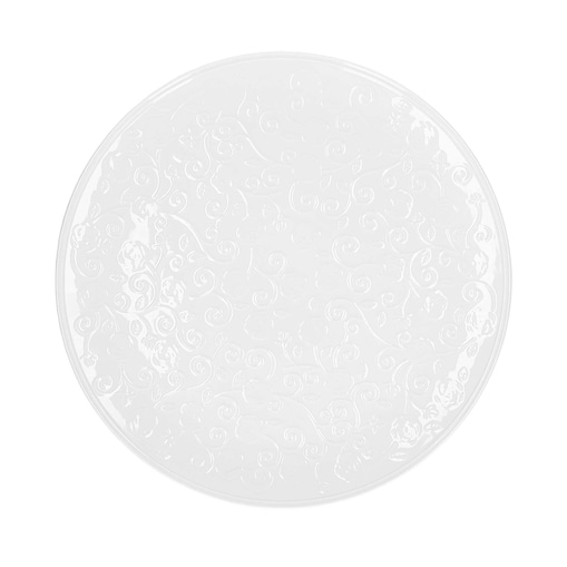 Okrągła patera do ciast Florentina - Biały, 34 cm