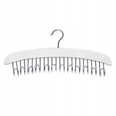 Wieszak na 12 Pasków Biały Stojący Organizer Zeller