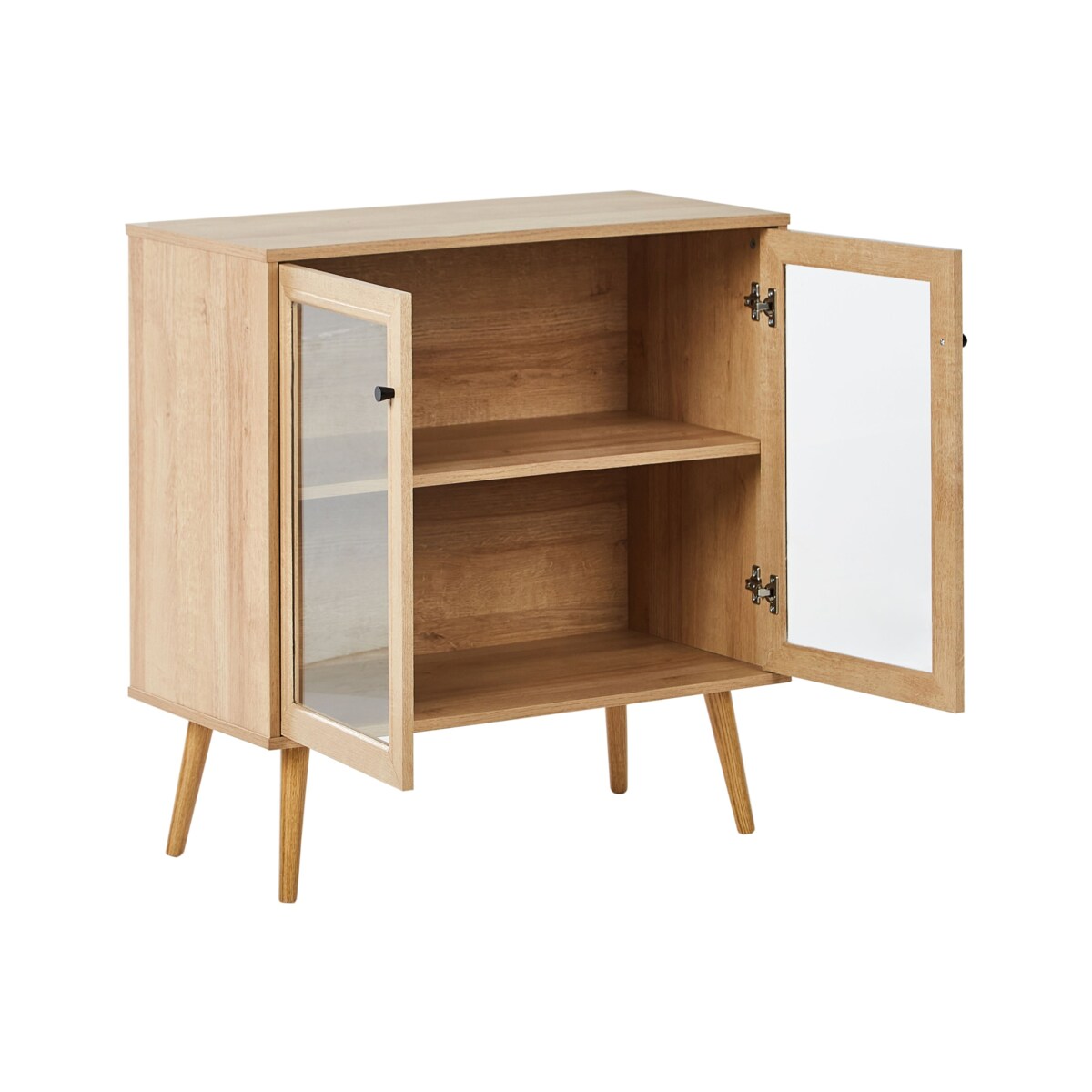 Komoda dwudrzwiowa ALBANY 80 cm 40 cm Jasnobrązowy