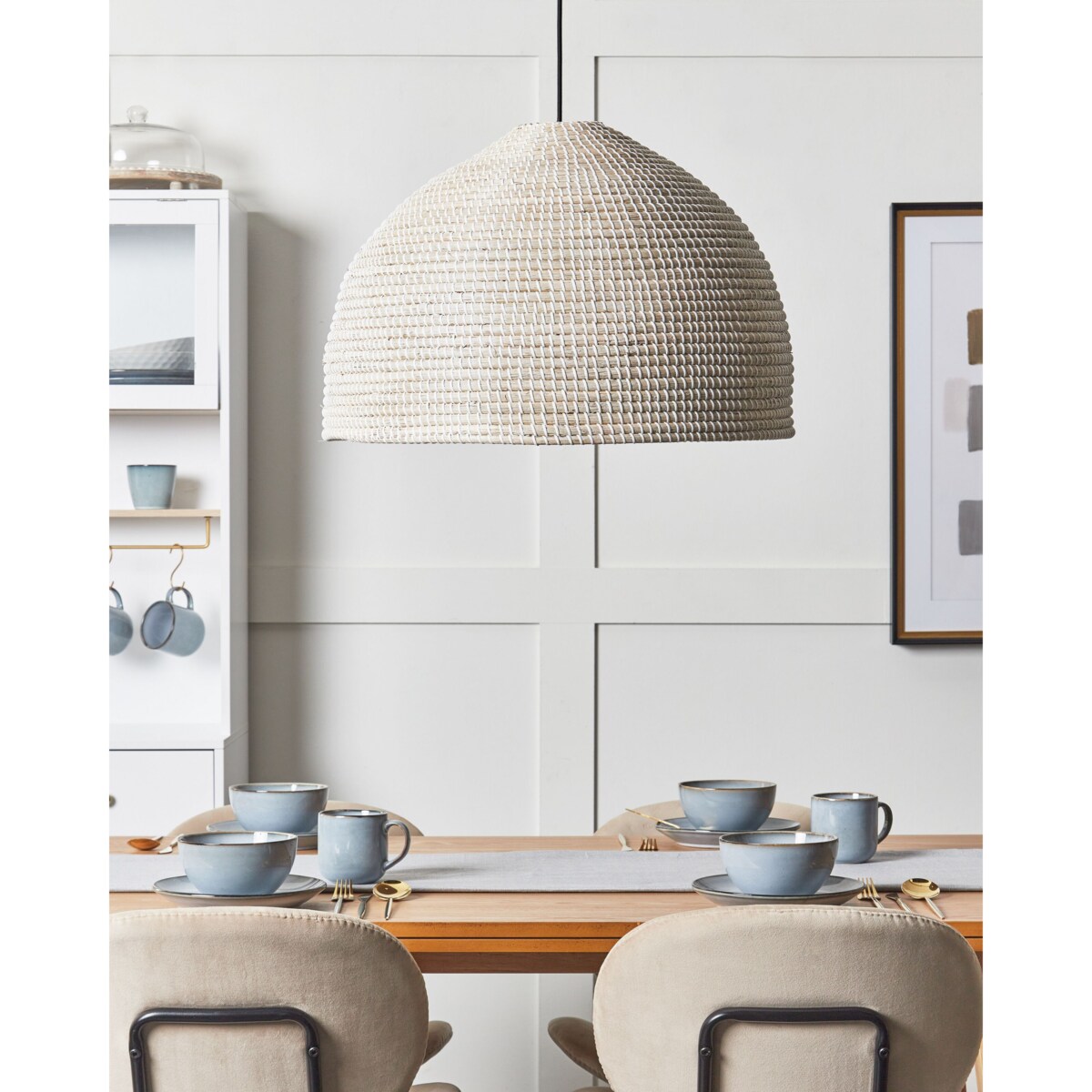 Lampa wisząca z trawy morskiej naturalna PEPAKAN