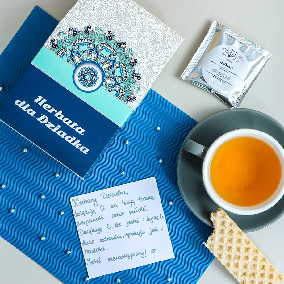 SUPER ZESTAW 10 SMAKÓW HERBAT NA DZIEŃ DZIADKA PREZENT UPOMINEK DLA DZIADKA