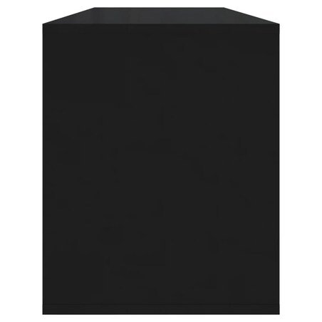 vidaXL Szafka pod TV, czarna, 130x35x50 cm, materiał drewnopochodny