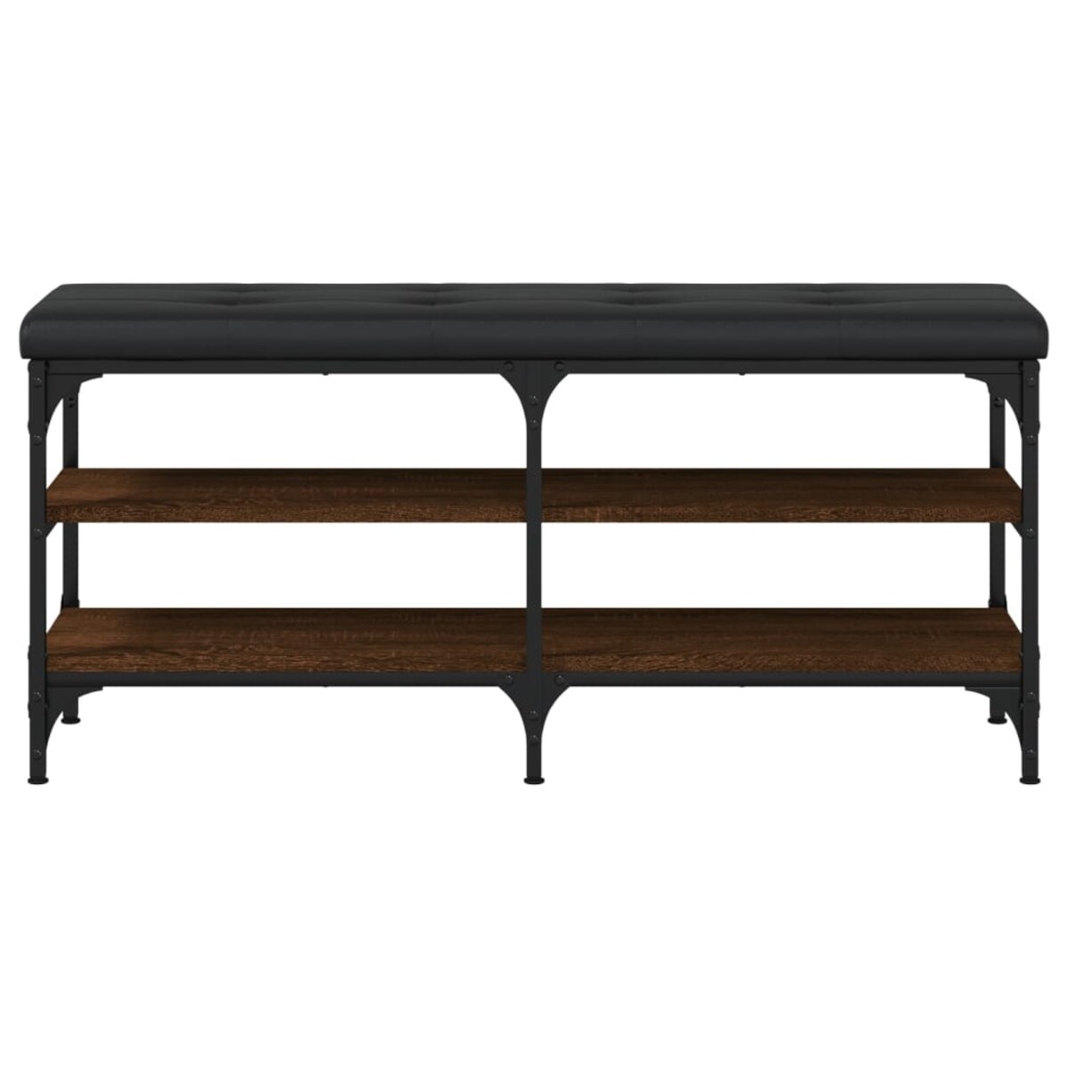vidaXL Ławka na buty, brązowy dąb, 102x32x47 cm
