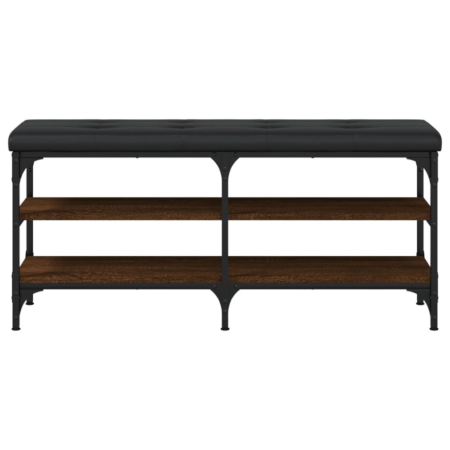 vidaXL Ławka na buty, brązowy dąb, 102x32x47 cm