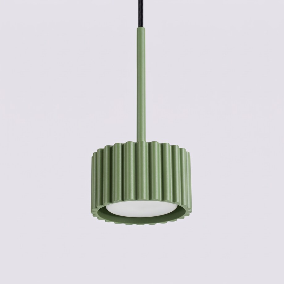 Lampa wisząca AURA 1 zielona oliwka Gx53