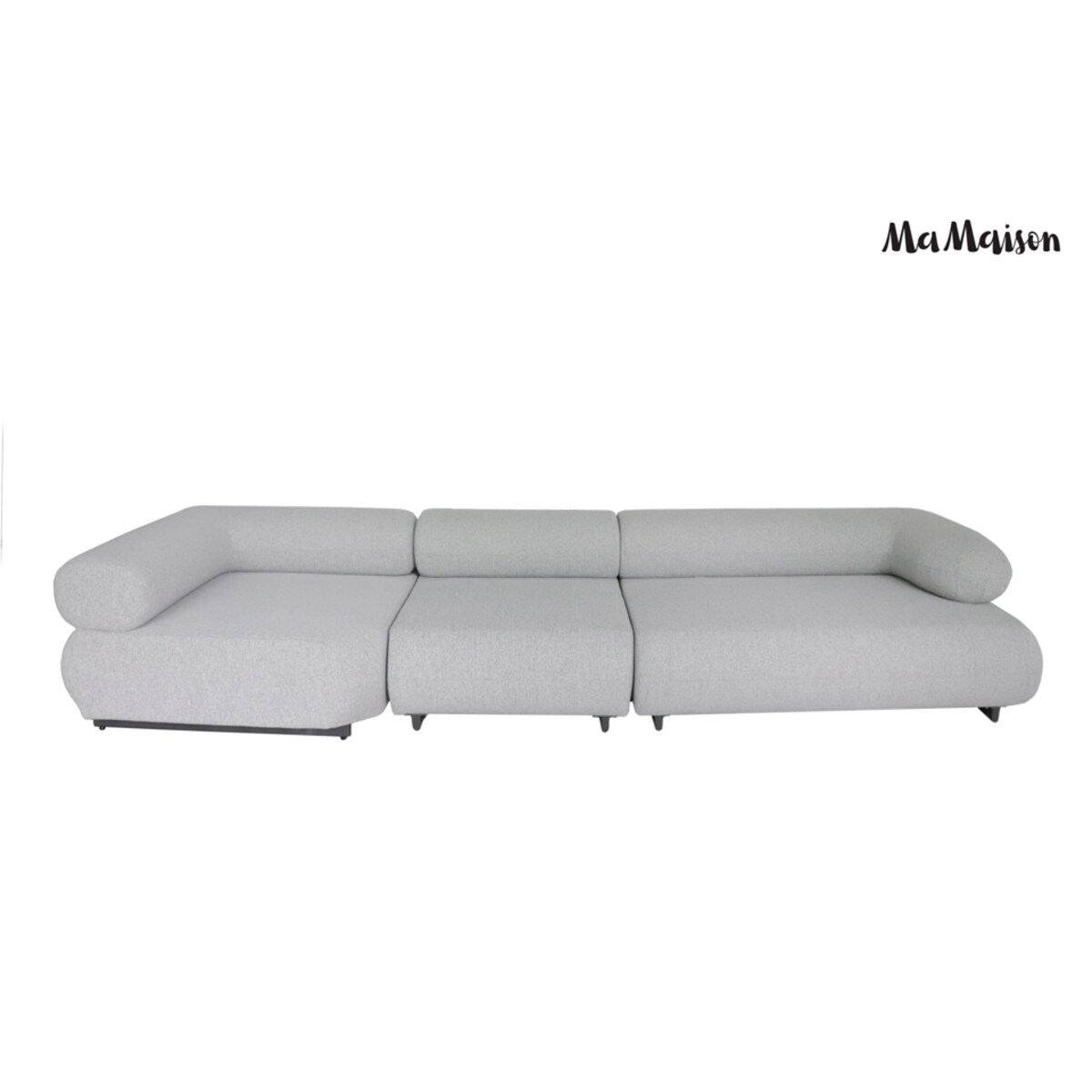 MaMaison sofa ogrodowa ALEXANDER szara (poduszki i pokrowiec w zestawie)