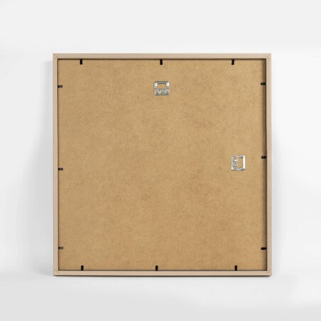 Brązowa ramka na zdjęcia 50x50 cm wisząca rama MDF z plexi klasyczna ramka kwadratowa