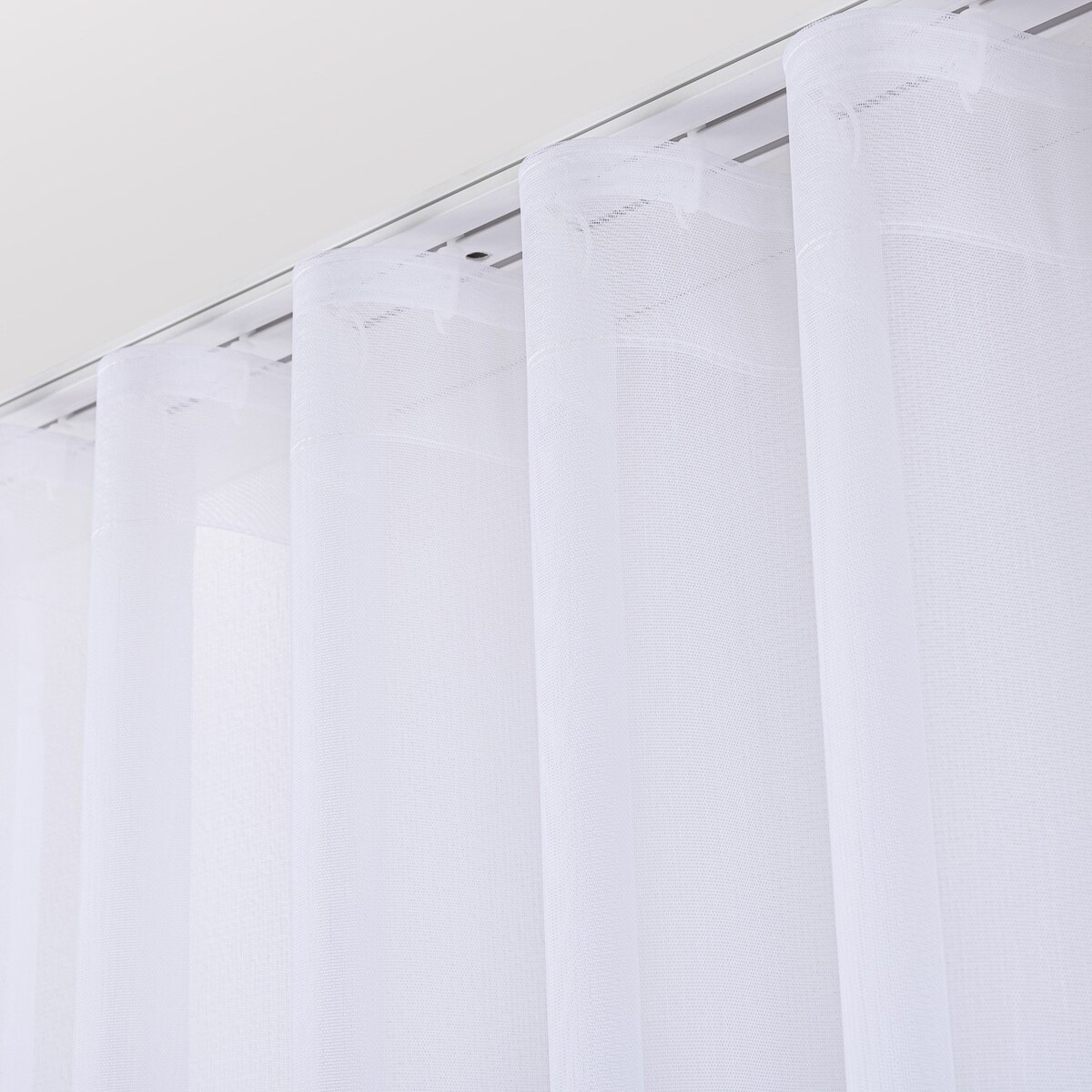 Firana na taśmie 300x245 biały ze wzorem