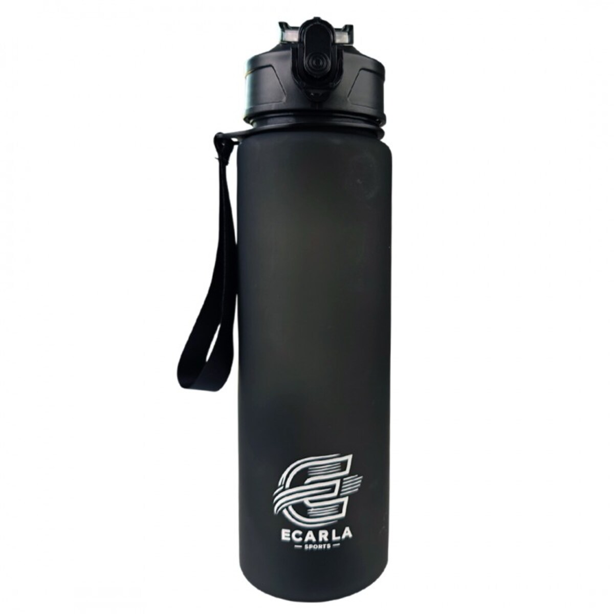 Butelka na wodę, sportowy bidon matowy 750ML czarny ECARLA SPORTS BD48