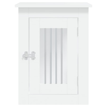 vidaXL Kojec dla psa, biały, 45x62x59 cm, materiał drewnopochodny