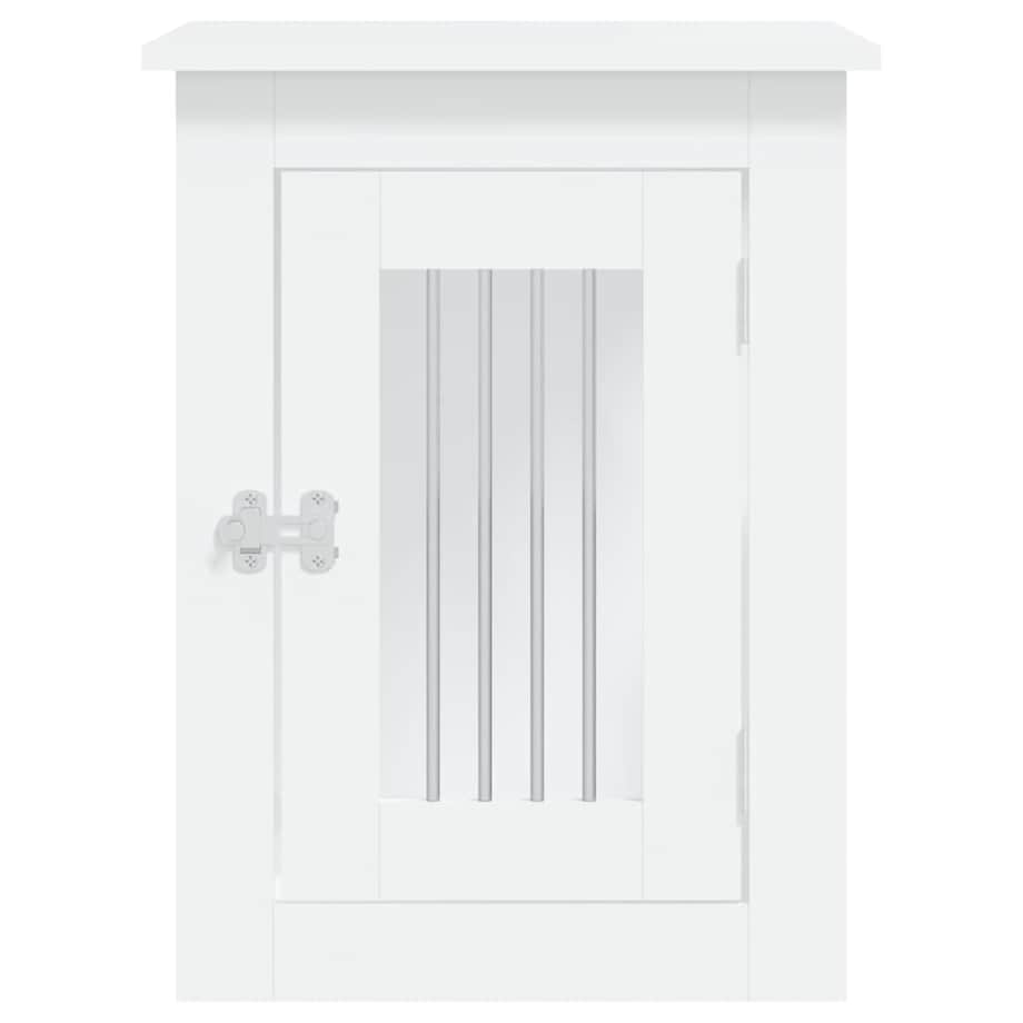 vidaXL Kojec dla psa, biały, 45x62x59 cm, materiał drewnopochodny