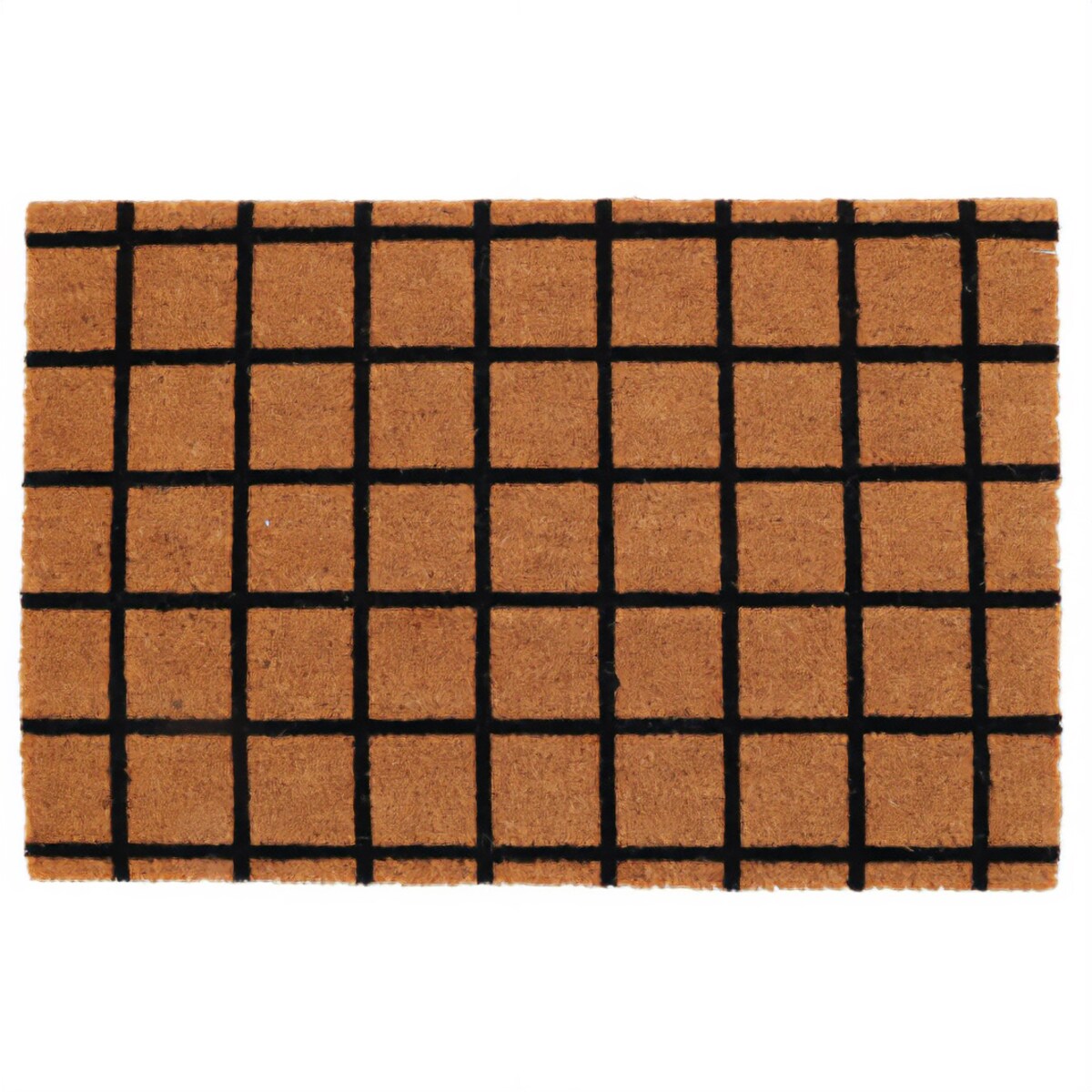 Wzorzysta wycieraczka z włókna kokosowego, 59 x 39 cm