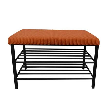 Stojak na buty z siedziskiem GAJA POSO-40 czarny/cynamonowy