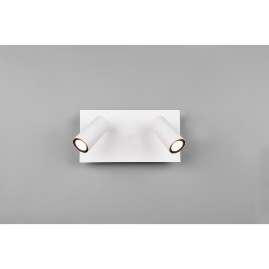 Elewacyjna LAMPA ogrodowa TUNGA 222960231 metalowa OPRAWA regulowany kinkiet LED 6W 3000K tuby loft IP54 białe, Trio