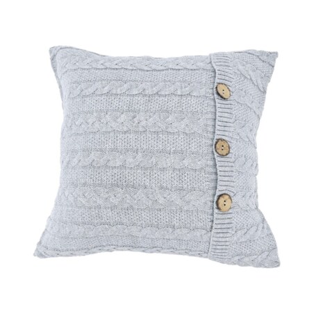 Poszewka dzianinowa bawełniana – VENEZIA POPIEL
