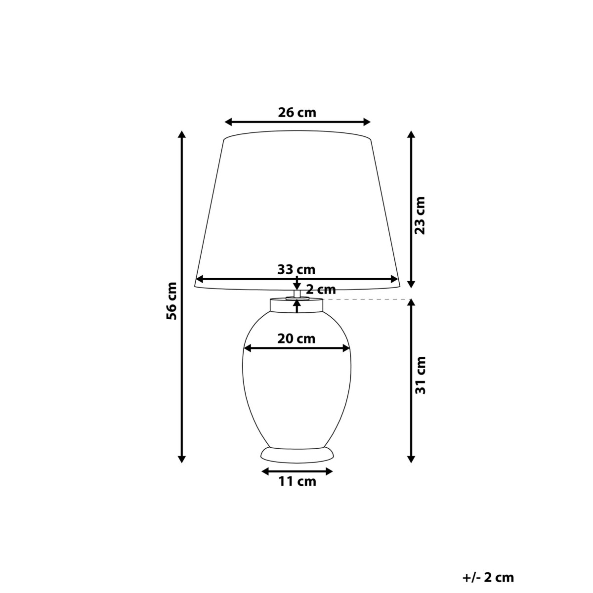 Lampka nocna ceramiczna fioletowa BRENTA