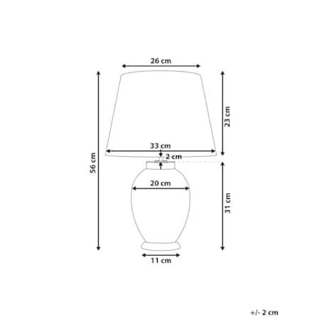 Lampka nocna ceramiczna fioletowa BRENTA