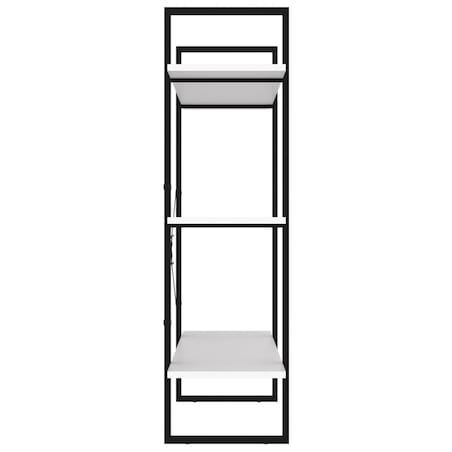 vidaXL Regał na książki, biały, 100x30x105 cm, materiał drewnopochodny