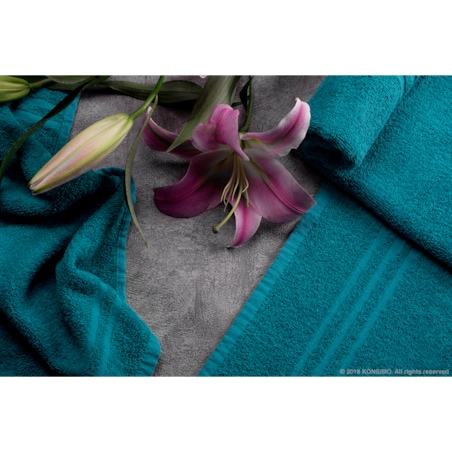 Konsimo MANTEL Komplet ręczników średnich 4 szt., turkusowy