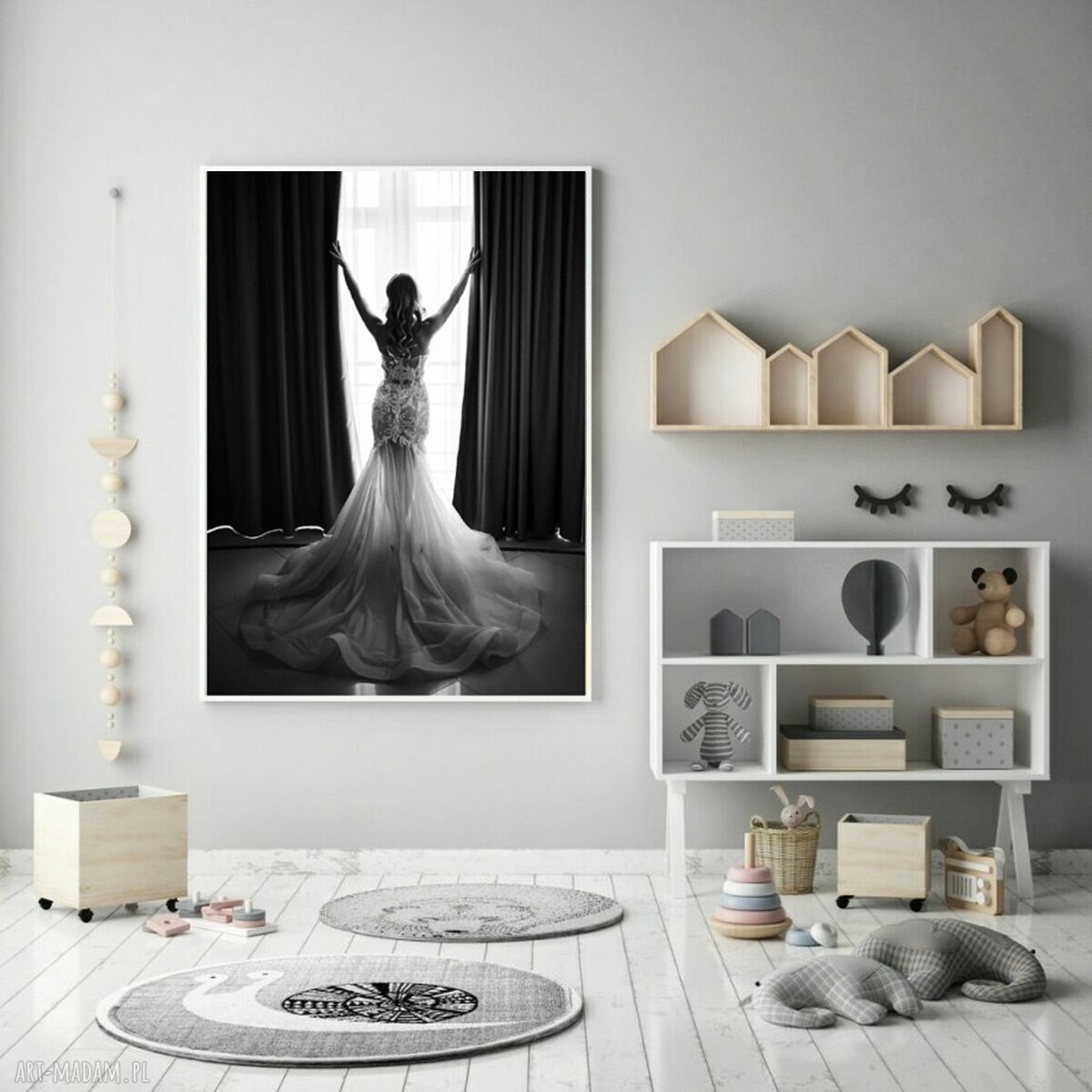 Poster Story, Plakat, Obraz - Panna Młoda w Oknie, wymiary 60 x 84 cm