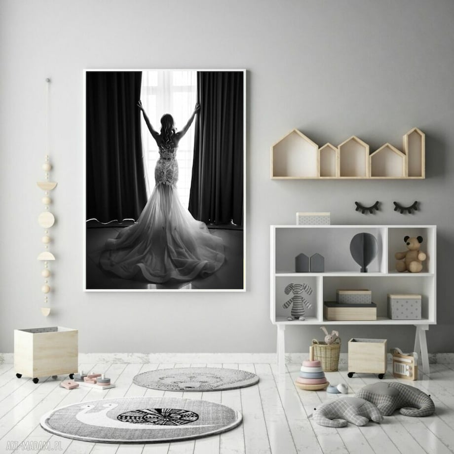 Poster Story, Plakat, Obraz - Panna Młoda w Oknie, wymiary 60 x 84 cm