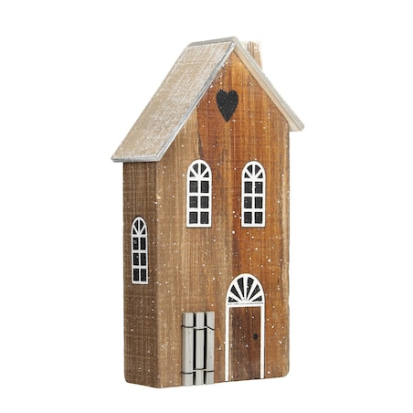 Dekoracja Snow House 25cm natural, 14 x 6 x 25 cm