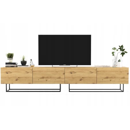 Szafka RTV Komoda Loft Industrialna Dąb Artisan Mat 240 cm