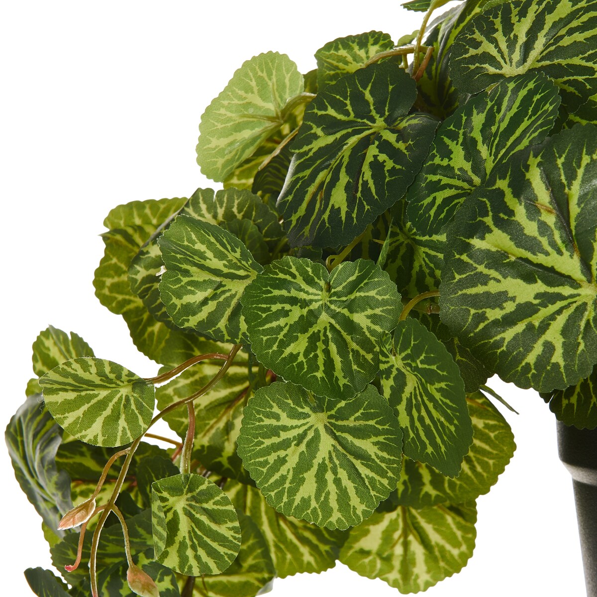 Sztuczna roślina wisząca STRAWBERRY BEGONIA 37 cm Zielony