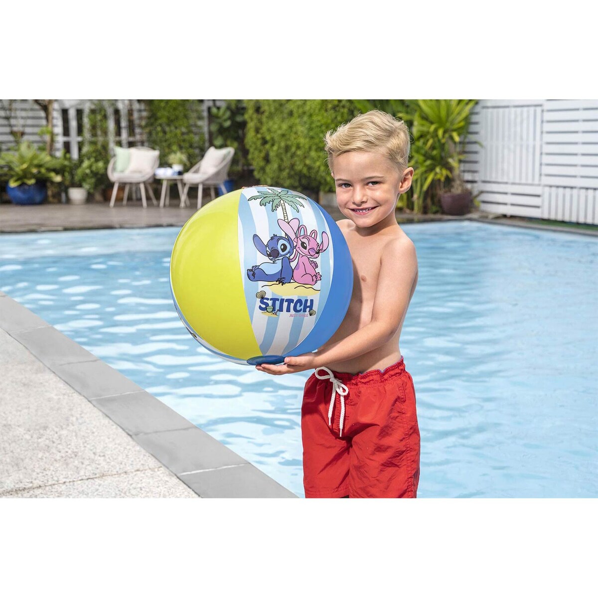 Piłka plażowa dmuchana Bestway 9104T dla dzieci Disney Lilo i Stitch 51 cm