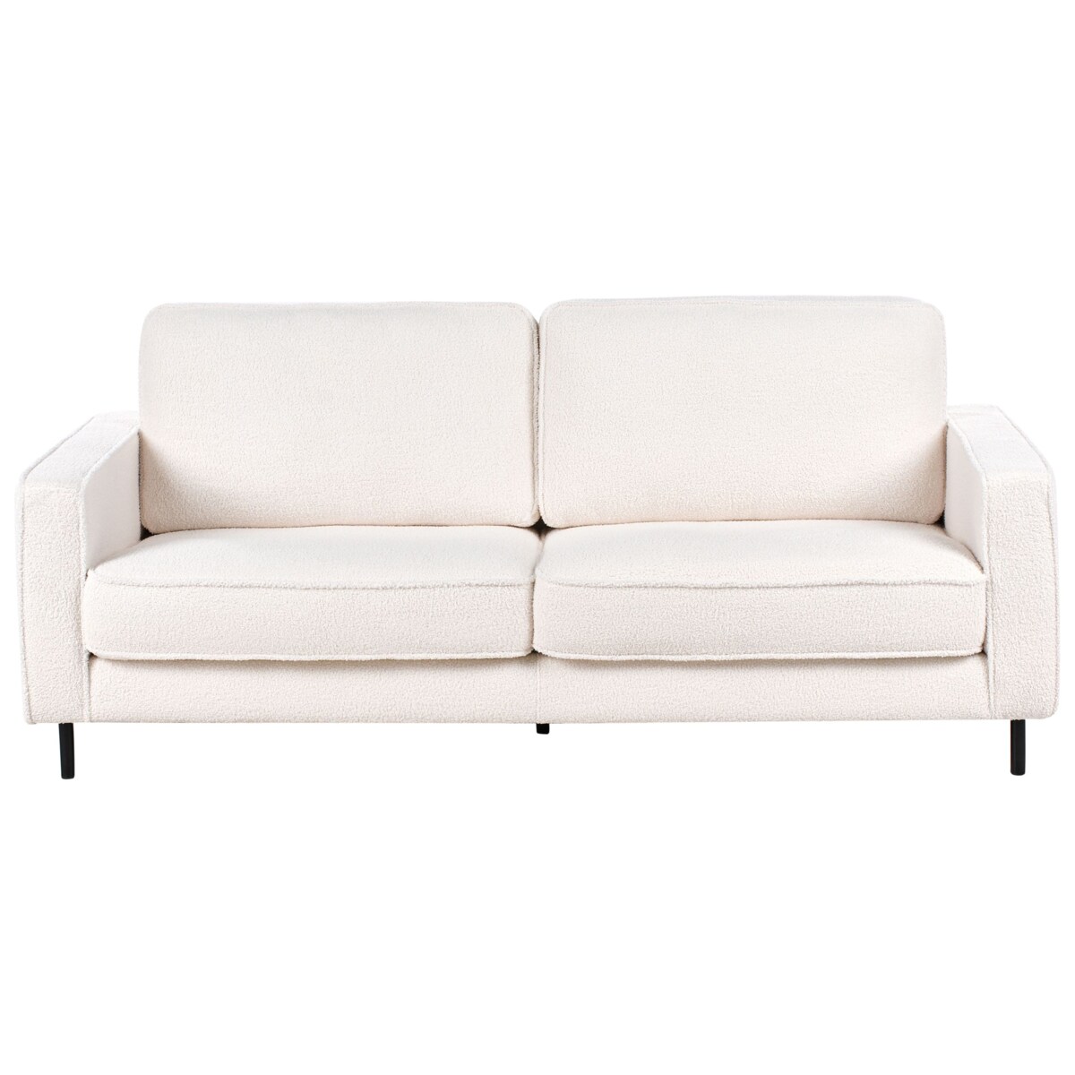 Sofa SAVALEN Boucle Biały dla 3 osób