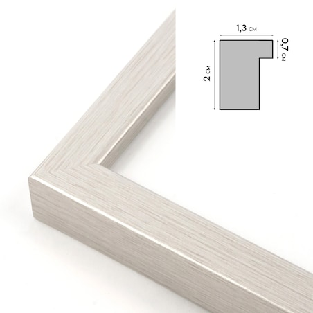 Srebrna ramka na zdjęcia 13x18 cm rama MDF ramki do zdjęć 18x13 cm FRAMAI®