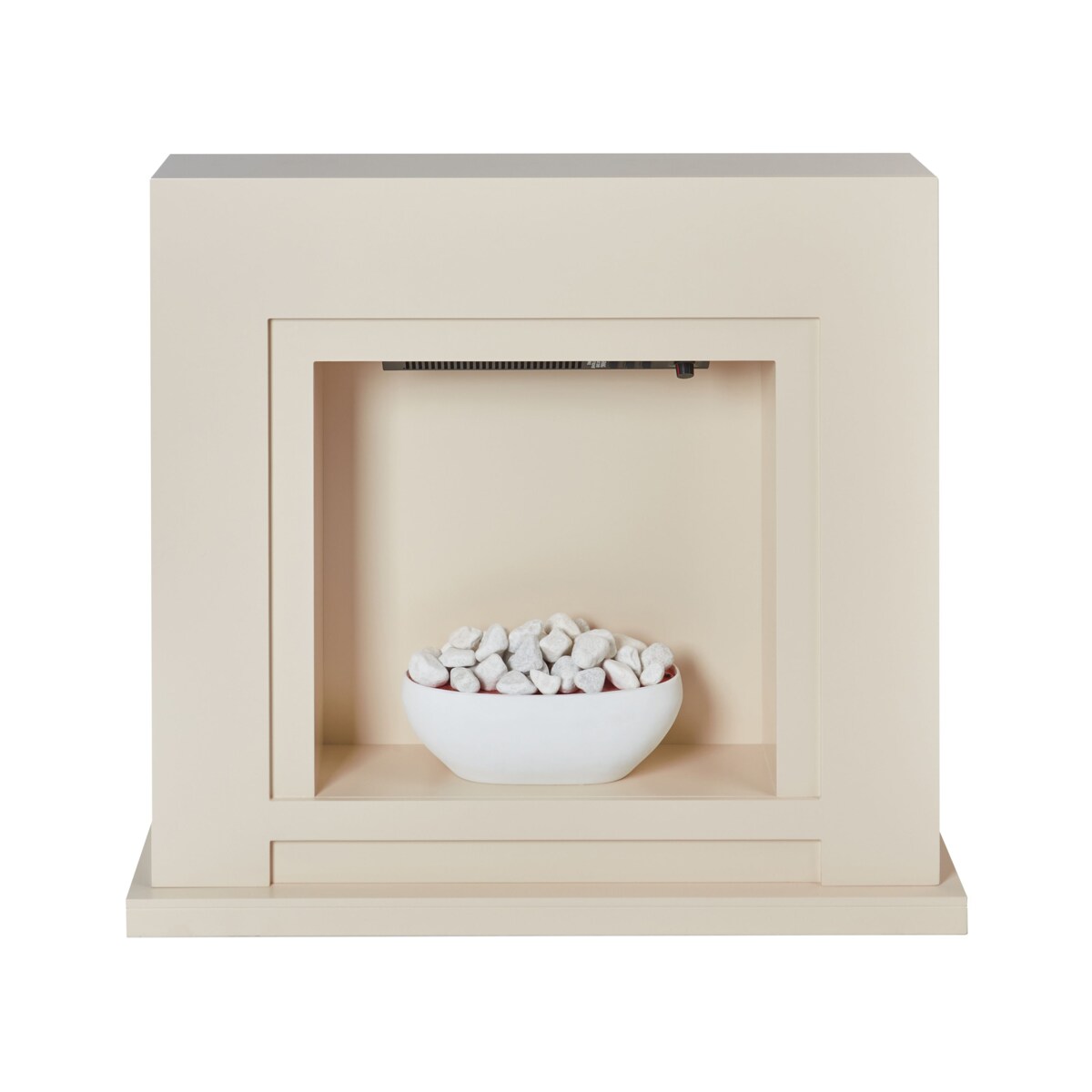 Kominek elektryczny z funkcją grzania SAHARA Beżowy