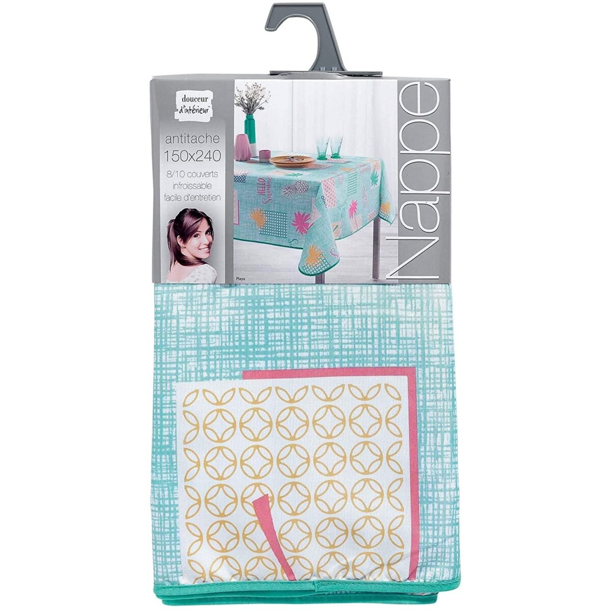 Obrus prostokątny na stół PLAYA, 150 x 240 cm, w nadruki